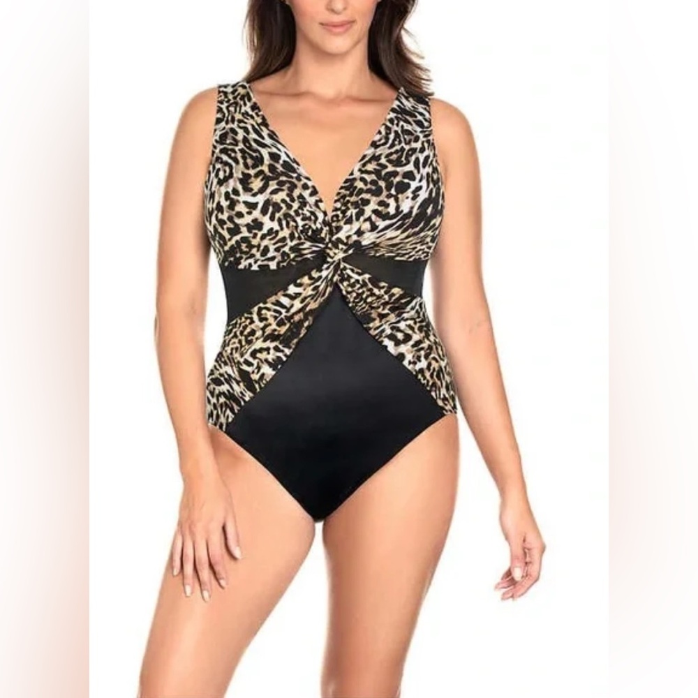 NWT Miradonna by Miraclesuit One Piece 🐆✨ Sculpting & Flattering